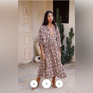 Daughters of India - Kyra Midi Dress, Wine